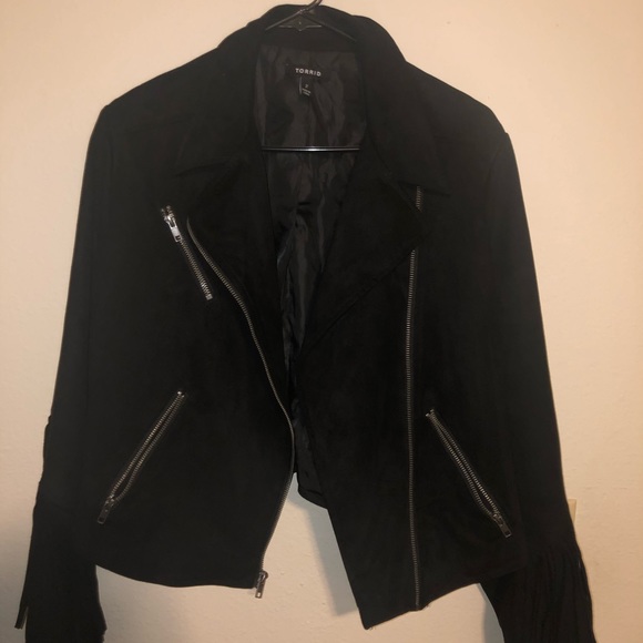 torrid Jackets & Blazers - Torrid Black Tassel Jacket